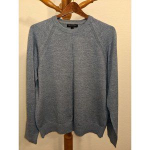 Banana Republic Men's Cotton Crewneck Sweater, Light Blue